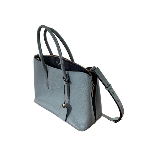 Kate Spade New York Margaux Medium Satchel / Blue Leather - Picture 3 of 12